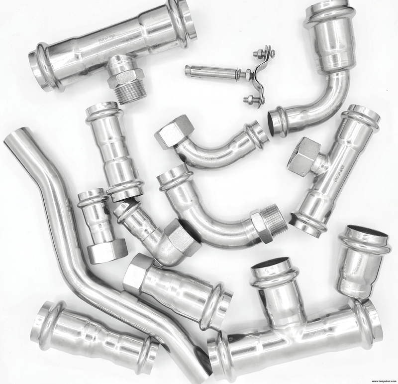 Manufacturer Quick Press Pullout Resistant Stainless Steel Plumbing Pipe And Fittings