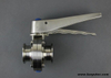 Sanitary Clamp Butterfly Valve Stainless Steel Multi-position Handle