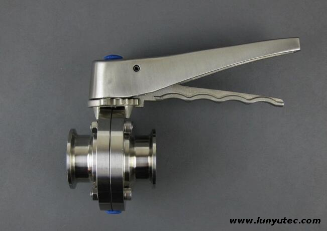 Sanitary Clamp Butterfly Valve Stainless Steel Multi-position Handle