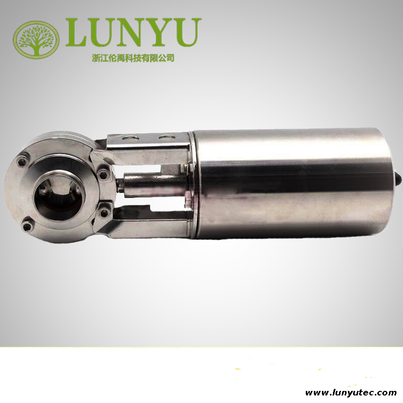 Sanitary Pneumatic Butterfly Valve Stainless Steel 304