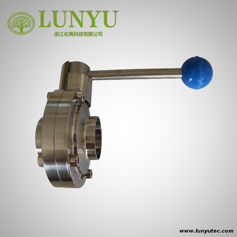 Stainless Steel Sanitary Weld Butterfly Valve