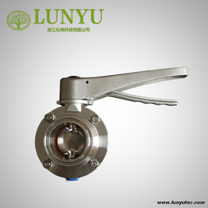 Sanitary Clamp Butterfly Valve Stainless Steel Multi-position Handle
