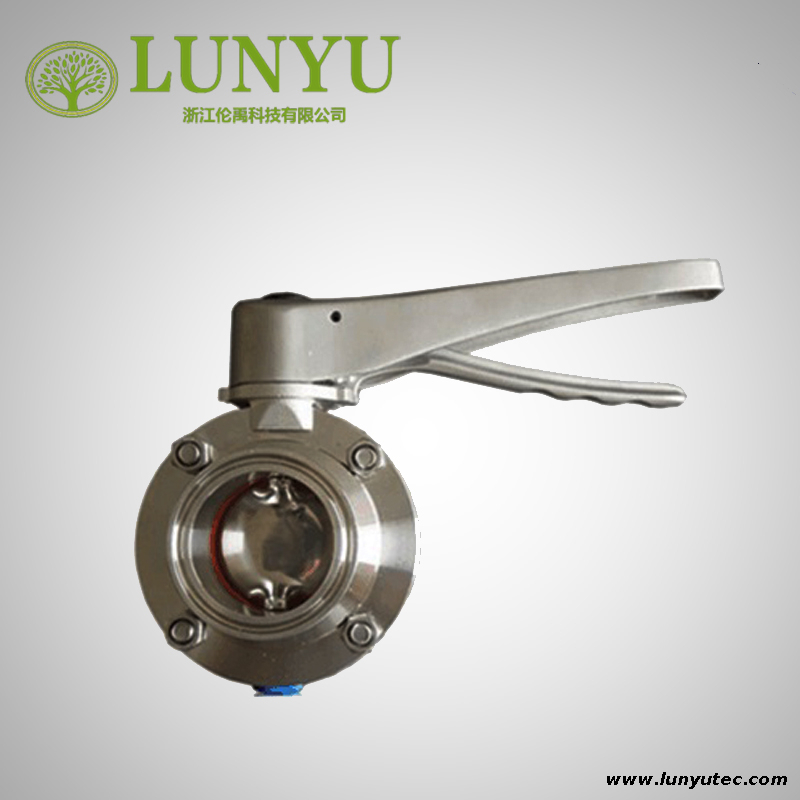 Sanitary Clamp Butterfly Valve Stainless Steel Multi-position Handle