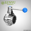 Stainless Steel Sanitary Clamp Butterfly Valve Square Pulling Handle