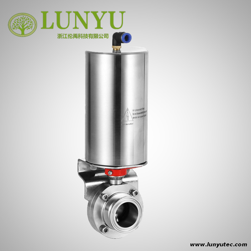 Stainless Steel Sanitary Pneumatic Butterfly Valve