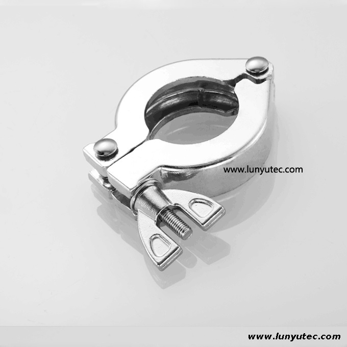 Aluminum Single Pin Vacuum Clamp NW KF
