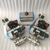 Stainless Steel Sanitary Pneumatic 3pc Ball Valve Clamp End