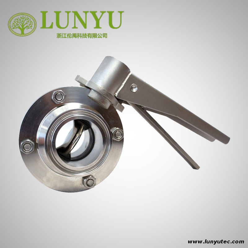 Clamp Butterfly Valve Stainless Steel Multi-position Handle