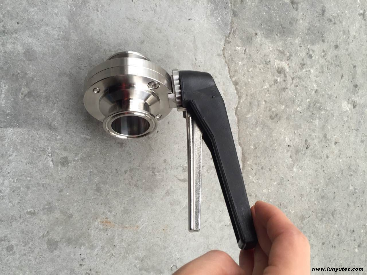 Stainless Steel Clamp Butterfly Valve With Plastic Multi-position Handle
