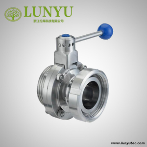 Stainless Steel Sanitary Male Female Butterfly Valve 