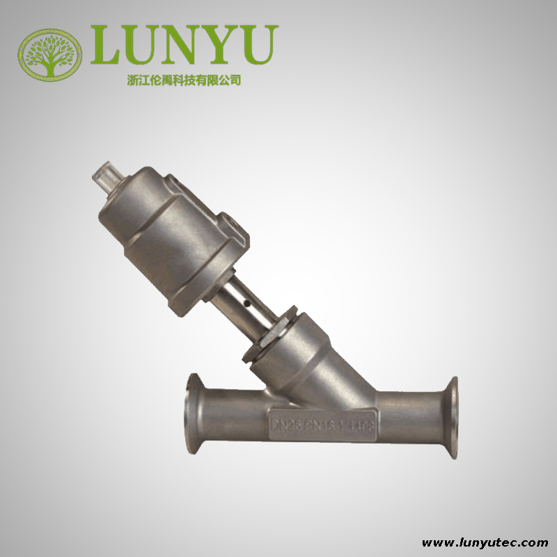 Pneumatic Angle Seat Valve Stainless Steel 304 316 