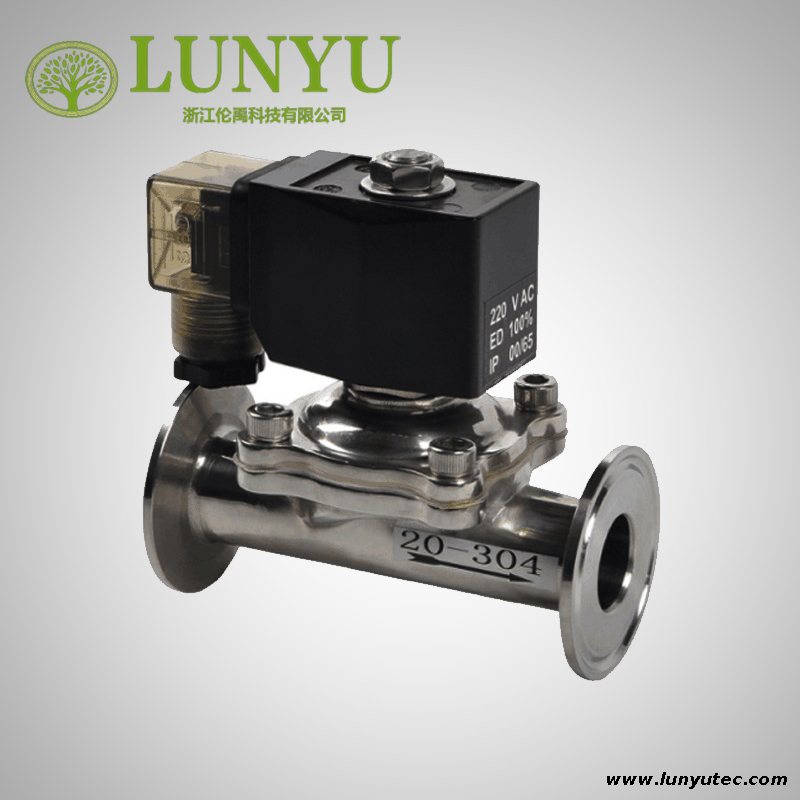 Stainless Steel Sanitary Clamp Solenoid Valve 