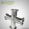KF-ISO Stainless Steel Vacuum Cross For Semiconductor Industry