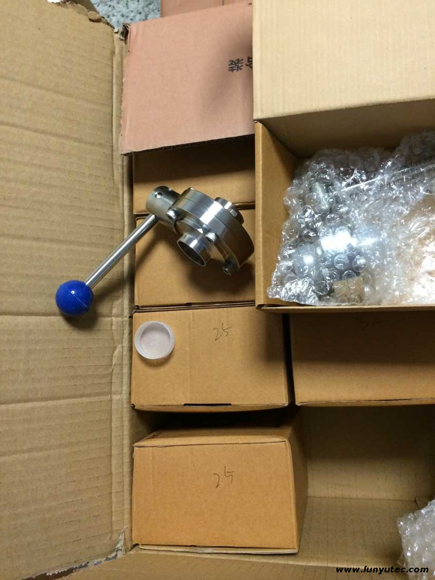 Stainless Steel Sanitary Weld Butterfly Valve