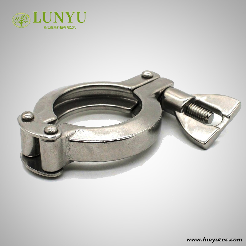 Stainless Steel 304 Pipe Clamp Double Pin 13MHHM-DP