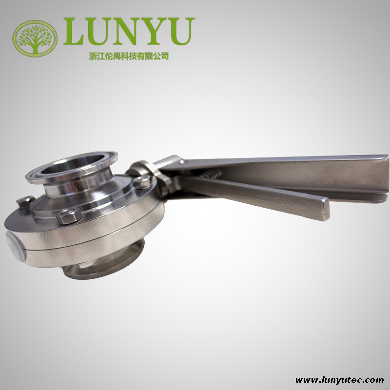 Clamp Butterfly Valve Stainless Steel Multi-position Handle