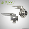 Sanitary Clamp Butterfly Valve With Stainless Steel Gripper Handle 