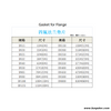 PTFE Gasket For Flange Customized Seal Ring DN15-DN600