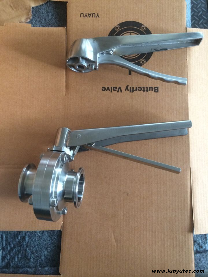 Clamp Butterfly Valve Stainless Steel Multi-position Handle