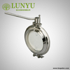 Stainless Steel Powder Discharge Butterfly Valve Manual Type