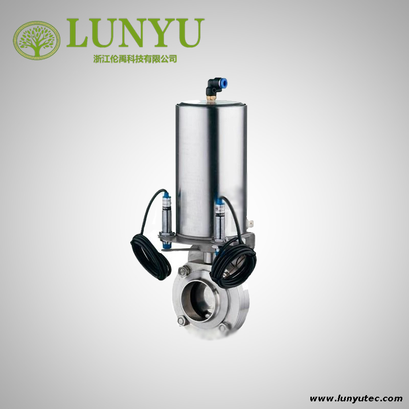Stainless Steel Sanitary Pneumatic Butterfly Valve