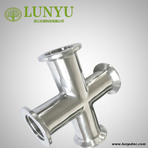 KF-ISO Stainless Steel Vacuum Cross For Semiconductor Industry