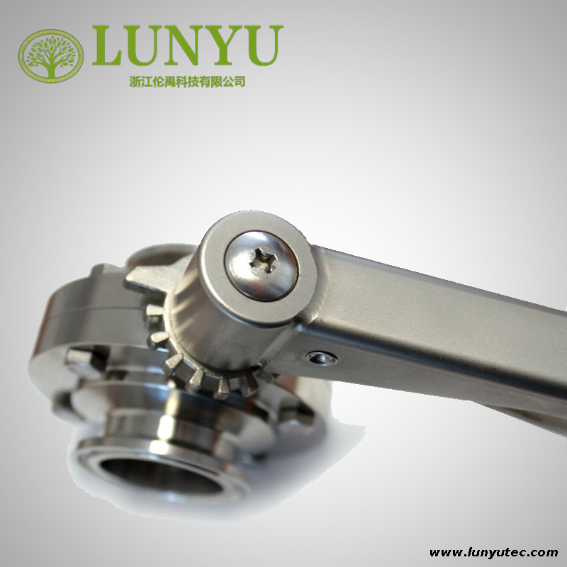 Clamp Butterfly Valve Stainless Steel Multi-position Handle