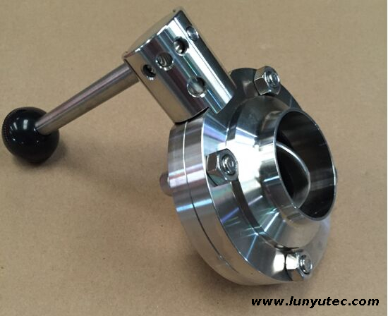 Stainless Steel Sanitary Weld Butterfly Valve