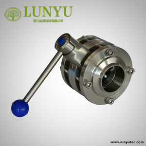 Stainless Steel Sanitary 3PC Butterfly Valve 