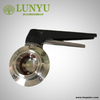 Stainless Steel Clamp Butterfly Valve With Plastic Multi-position Handle