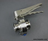 Sanitary Clamp Butterfly Valve Stainless Steel Multi-position Handle