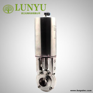 Sanitary Pneumatic Butterfly Valve Stainless Steel 304