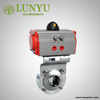Stainless Steel 304 Sanitary Pneumatic Butterfly Valve 
