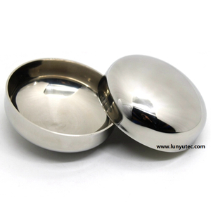 Sanitary Stainless Steel Pipe Cap Mirror Polish 304 316L 19-325MM